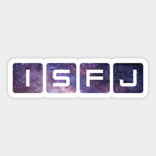 ISFJ Galaxy Blocks Sticker